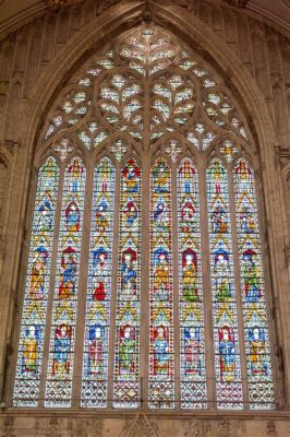 York Minster En Gammal Cathedral med Fantastiska Fönster!